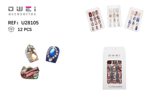 [8428947281054] Uñas postizas 12/U U28105 OW - Uñas decorativas
