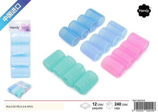 [40244] Rulo de pelo 3.6 mm 4 pcs - Accesorios de peluquería