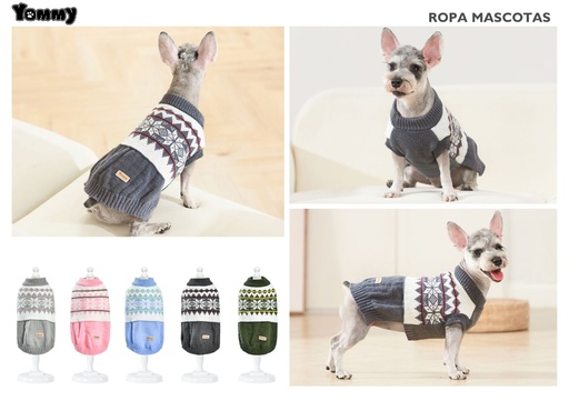 [YM6970] Ropa para mascotas - Jersey estampado para perros XS 20cm