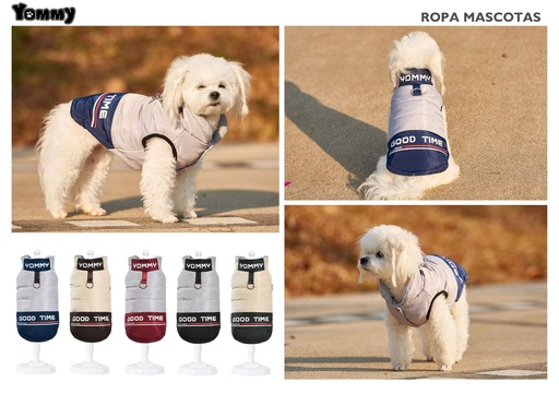 [YM7027] Ropa anorak para perros talla XL con estampado - Abrigo de invierno para mascotas 