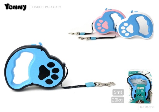 [YM0258] Correa extensible para mascotas de 5m - Accesorios de paseo para gatos y perros