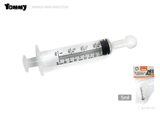 [YM1784] Jeringa para mascotas 5ML - Utensilio veterinario