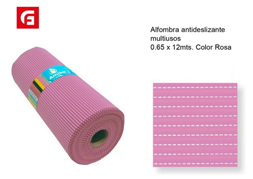 [136738021] Alfombra antideslizante rosa multicolor - Textiles y protección para el suelo