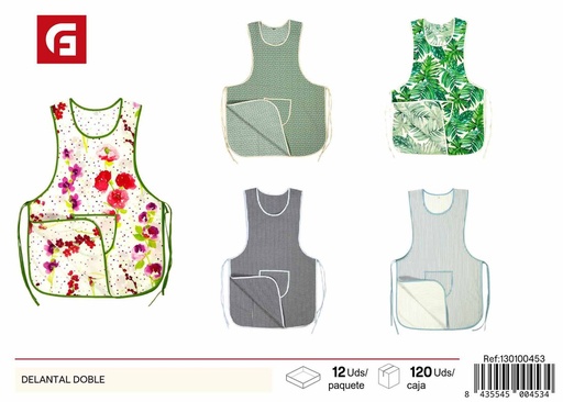 [130100453] Delantal doble - Textiles y delantales de cocina