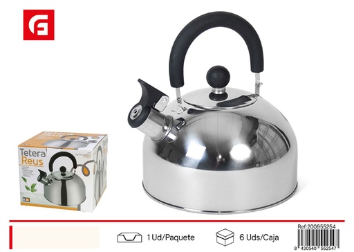 [200955254] Tetera Reus 3lt. acero inoxidable - Utensilios de cocina