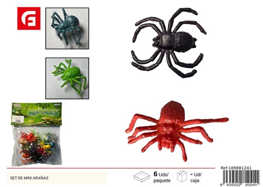 [189881241] Set de mini arañas 12 piezas - Juguetes de animales
