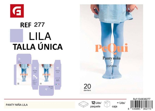 [134838277] Panty niña lila- Accesorios de costura y mercería