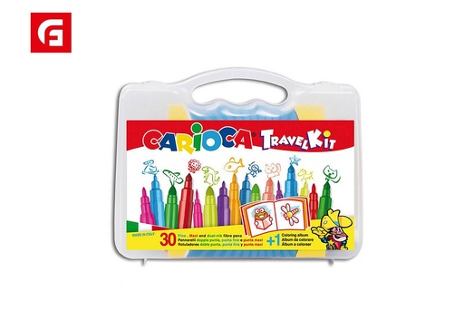[150543260] Kit de viaje de rotuladores Carioca 30 - Material escolar y rotuladores