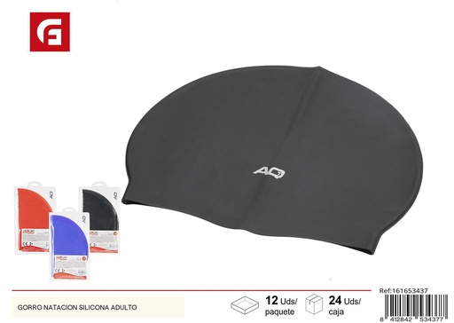 [161653437] Gorro de natación de silicona para adultos - Equipamiento acuático