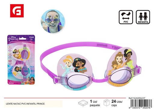 [163205227] Lentes de natación PVC infantil Príncipes - Equipamiento de natación