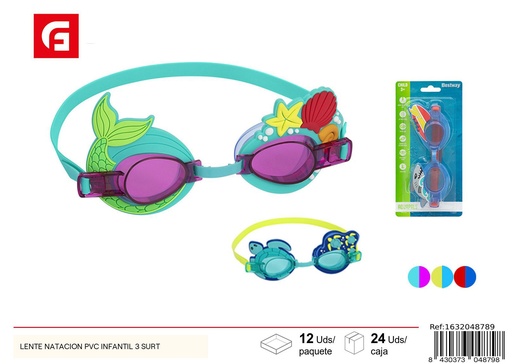 [1632048789] Lentes de natación PVC infantil surtido - Equipamiento de natación