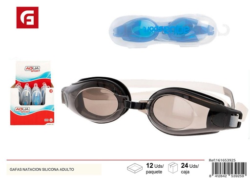 [161653925] Gafas de natación de silicona para adultos - Equipos de natación y verano