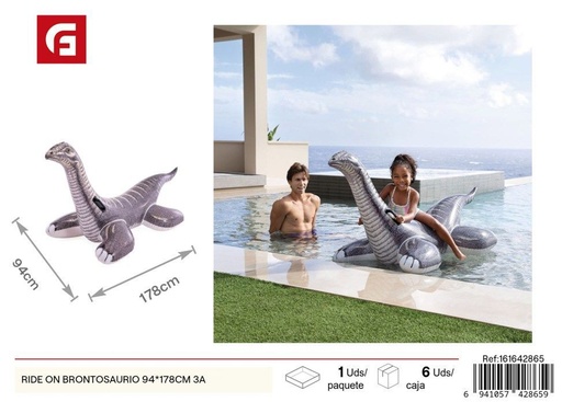 [161642865] Ride on brontosaurio 94x178 cm +3 años - Flotador para niños
