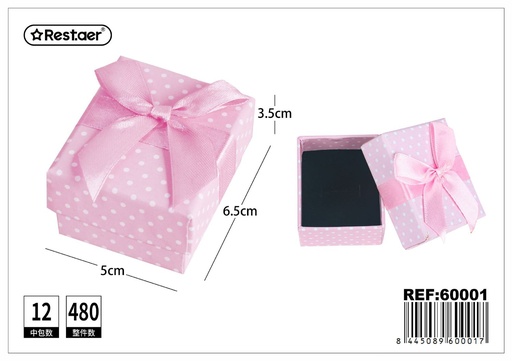 [60001] Caja de regalo cuadrada 6.5*5.5*3.5 cm - Artículos de regalo