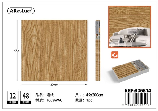 [935814] Rollo de papel tapiz adhesivo 45CM*2.0M - Artículos de decoración