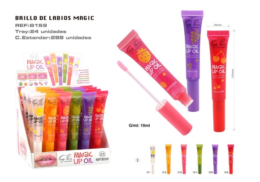 [B159-01] Lip gloss 24 horas magic 24 unidades - Cosmética y cuidado personal