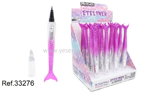 [8435433227533] Rotulador eyeliner negro 24 horas sirena 16 unidades 33276 - Cosmética y maquillaje