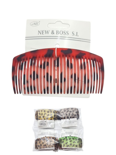 [8875588220827] Peinetas NGR 11.5CM 12 unidades 22082-2 NB - Accesorios de pelo y moda