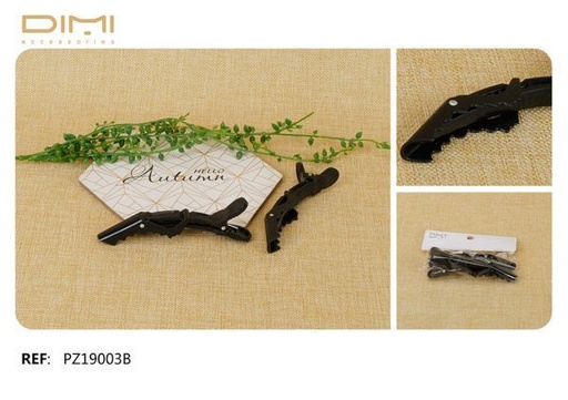 [8435560291179] Pinza cocodrilo 12 unidades PZ19003B - Accesorios de pelo y moda