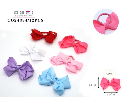 [8428947243342] Goma de lazo 12 unidades CO24334 - Accesorios de pelo y moda
