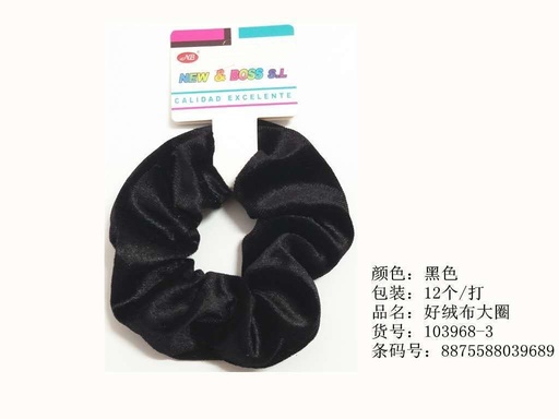 [8875588039689] Coletero negro 12 unidades 103968-3 NB - Accesorios de pelo y moda