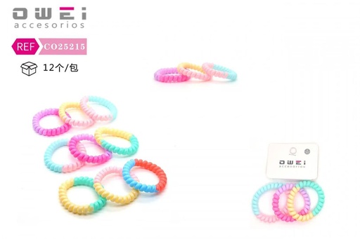 [8428947252153] Coletero cable 12 unidades CO25215 - Accesorios de pelo y moda