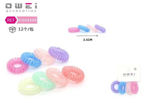 [8428947252252] Coletero cable mini 12 unidades CO25225 - Accesorios de pelo y moda