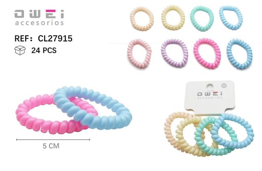 [8428947279150] Coletero cable 12 unidades CO27915 - Accesorios de pelo y moda
