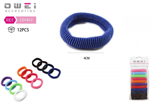 [8432894610126] Pack goma 12 unidades CO1012 OW - Accesorios de pelo y moda