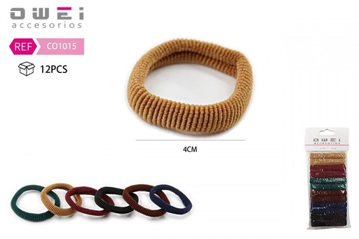 [8432894610157] Pack goma 12 unidades CO1015 OW - Accesorios de pelo y moda