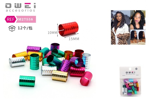 [8428947275589] Decora pelo 12 unidades M27558 - Accesorios de pelo y moda