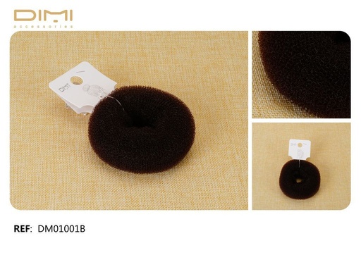 [8435452550933] Coletaro donut marrón oscura 10 cm (12 unidades) - Accesorios para peinados