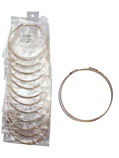 [8433637140214] Pendiente aro 9 cm 12/P NS - Accesorios de bisutería