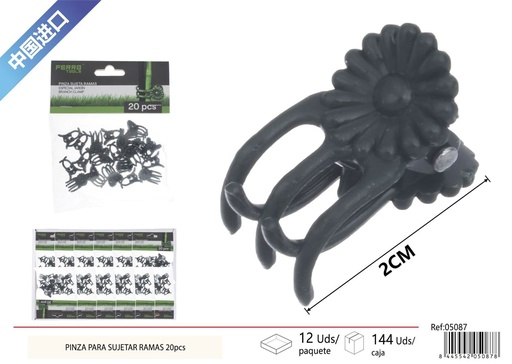 [05087] Pieza de sujeción para ramas 20 piezas - Accesorios de jardinería
