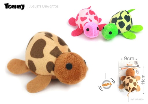 [YM8350] Juguetes tortuga vibrador para gatos 11*9 cm - Juguetes para mascotas