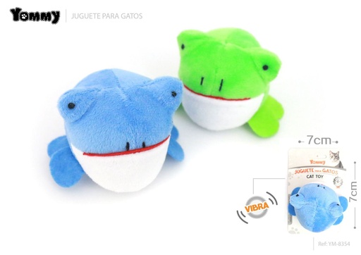 [YM8354] Juguetes rana vibrador para gatos 7*7 cm - Juguetes para mascotas