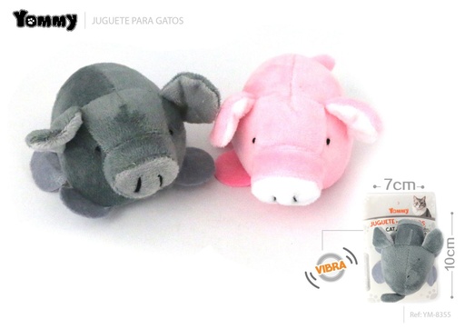 [YM8355] Juguetes cerdo vibrador para gatos 10*7 cm - Juguetes para mascotas