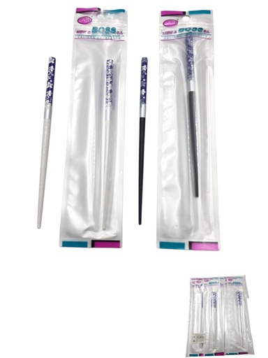 [8875588230086] Palillos decorativos para el pelo 12 unidades - Accesorios para el cabello