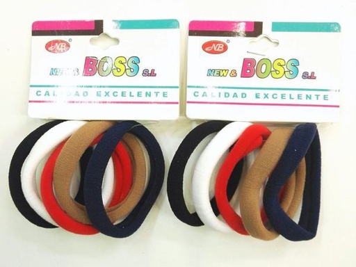 [118275-4] Gomas finas 6 cm 12 unidades - Accesorios para el cabello