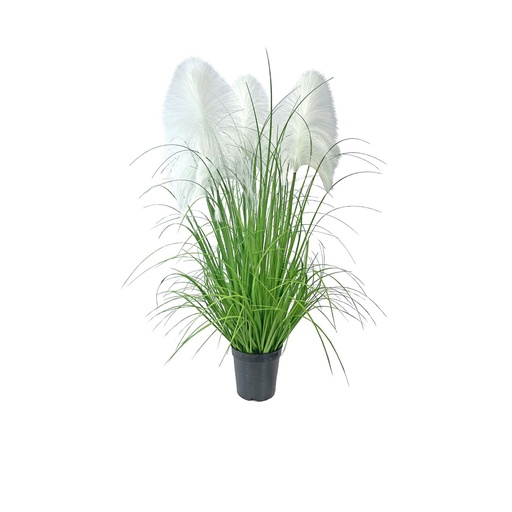 [631367-8435588861712] Rama de juncos de tela con 3 hojas de 90 cm - Decoración vegetal