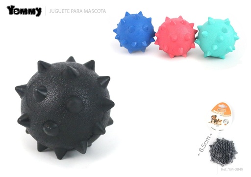 [YM0849] Pelota de pinchos para mascotas de 6.5 cm - Juguetes para mascotas