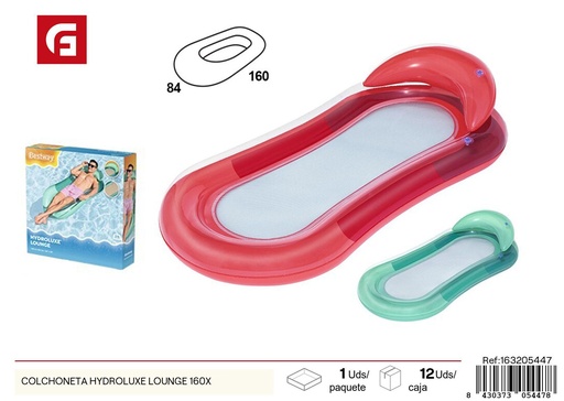 [163205447] Colchoneta inflable Hydroluxe Lounge 160 cm - Juguetes de verano acuáticos