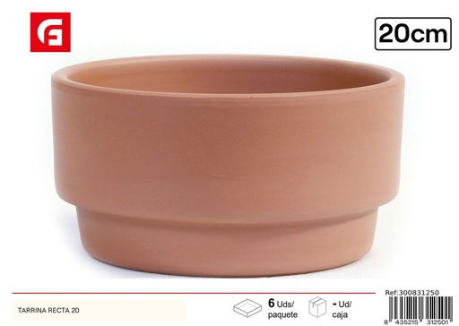 [300831250] Tarrina recta 20 - Accesorios de cerámica para jardín