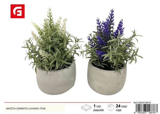[200919876] Maceta cemento lavanda 17 cm - Accesorios decorativos