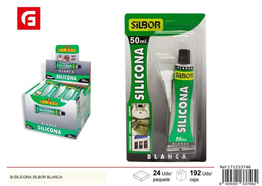 [171233746] Silicona blanca para manualidades - Ferretería y adhesivos