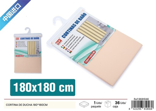 [9681046] Cortina de ducha 180x180 cm - Accesorios para el baño