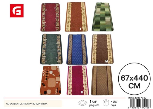 [130817042] Alfombra fuerte 67x440 impresa - Decoración atractiva y durable