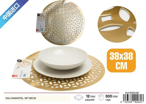 [6902481] Salvamantel redondo PVC 38x38 cm - Diseño moderno y funcional