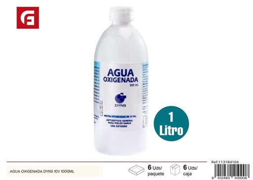 [1131R4104] Agua oxigenada 1L 10 volumen DYNS - Alcohol y agua oxigenada