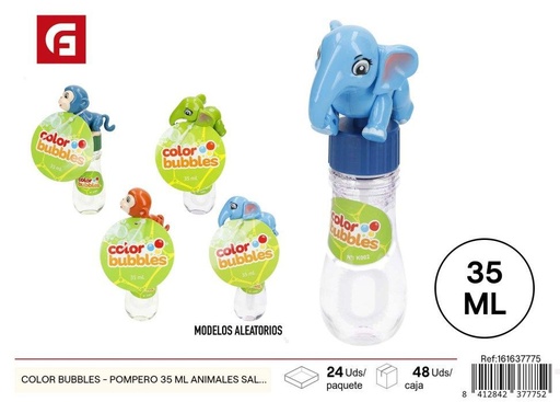 [161637775] Pistola de pompas animales salvajes 35ml - Juguetes de burbujas